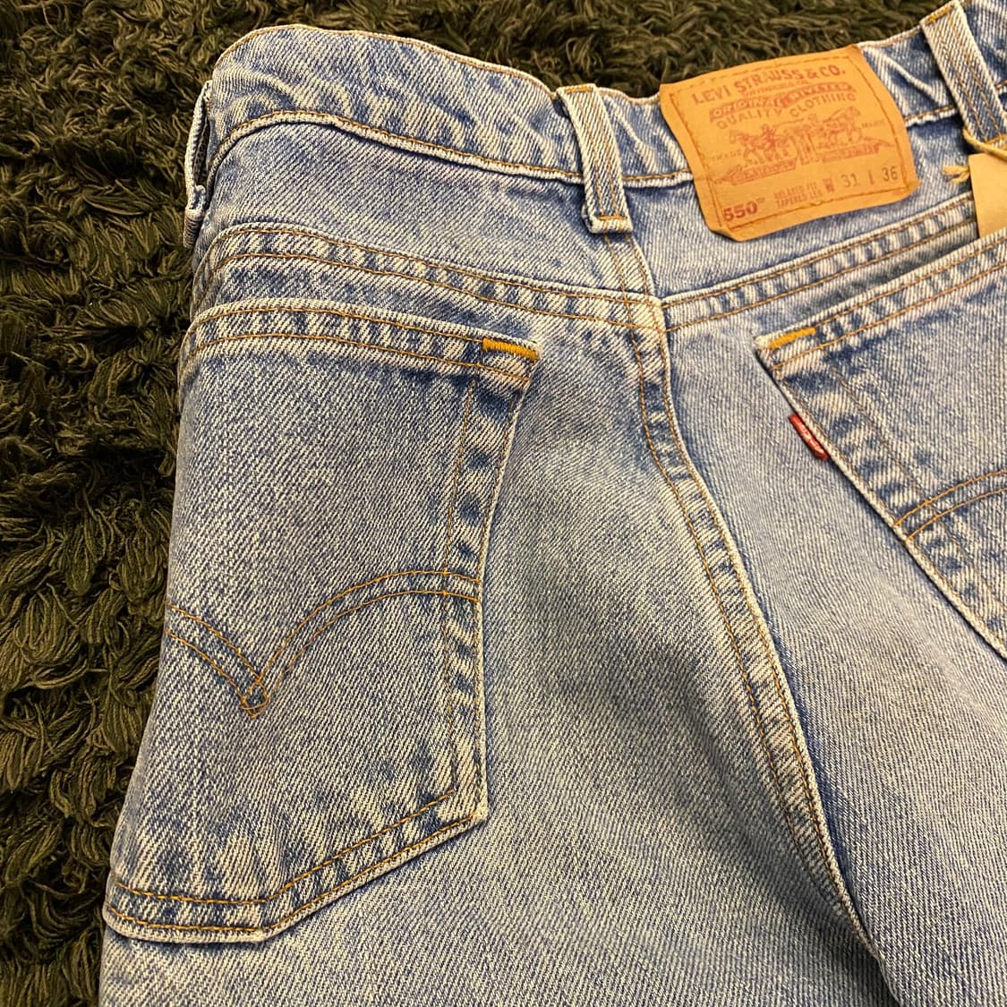 (30inch) 90s 빈티지 리바이스 데님 청 반바지 상품이미지5