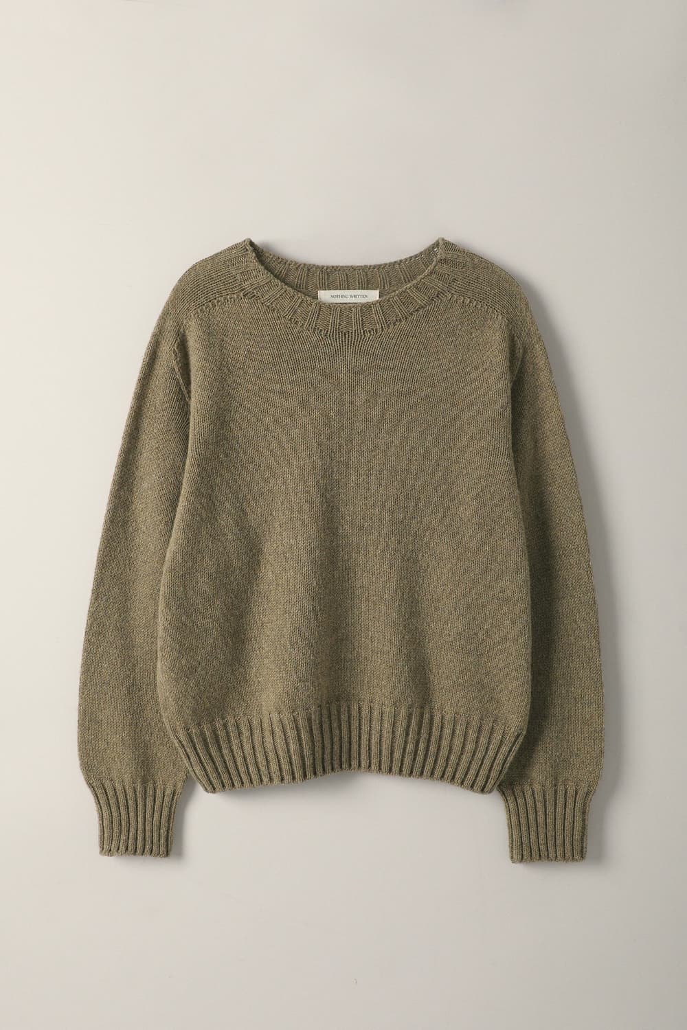 낫띵리튼 홀가먼트 크루넥니트 warmwood 상품이미지2