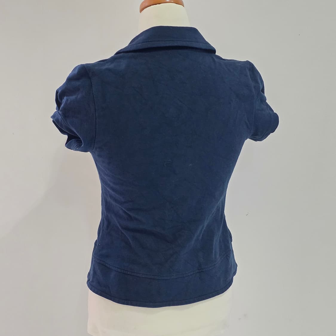 일본빈티지)네이비 로맨틱 y2k갸루 모리걸 고딕로리타양복 퍼프 반팔숏자켓 상품이미지2