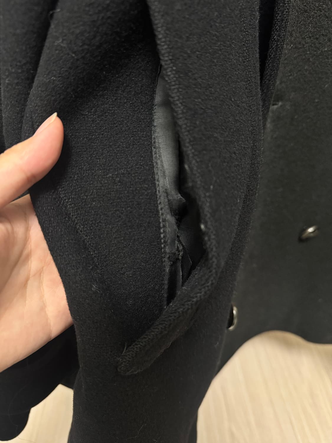 폴로 피코트 더블버튼 블랙 상품이미지3
