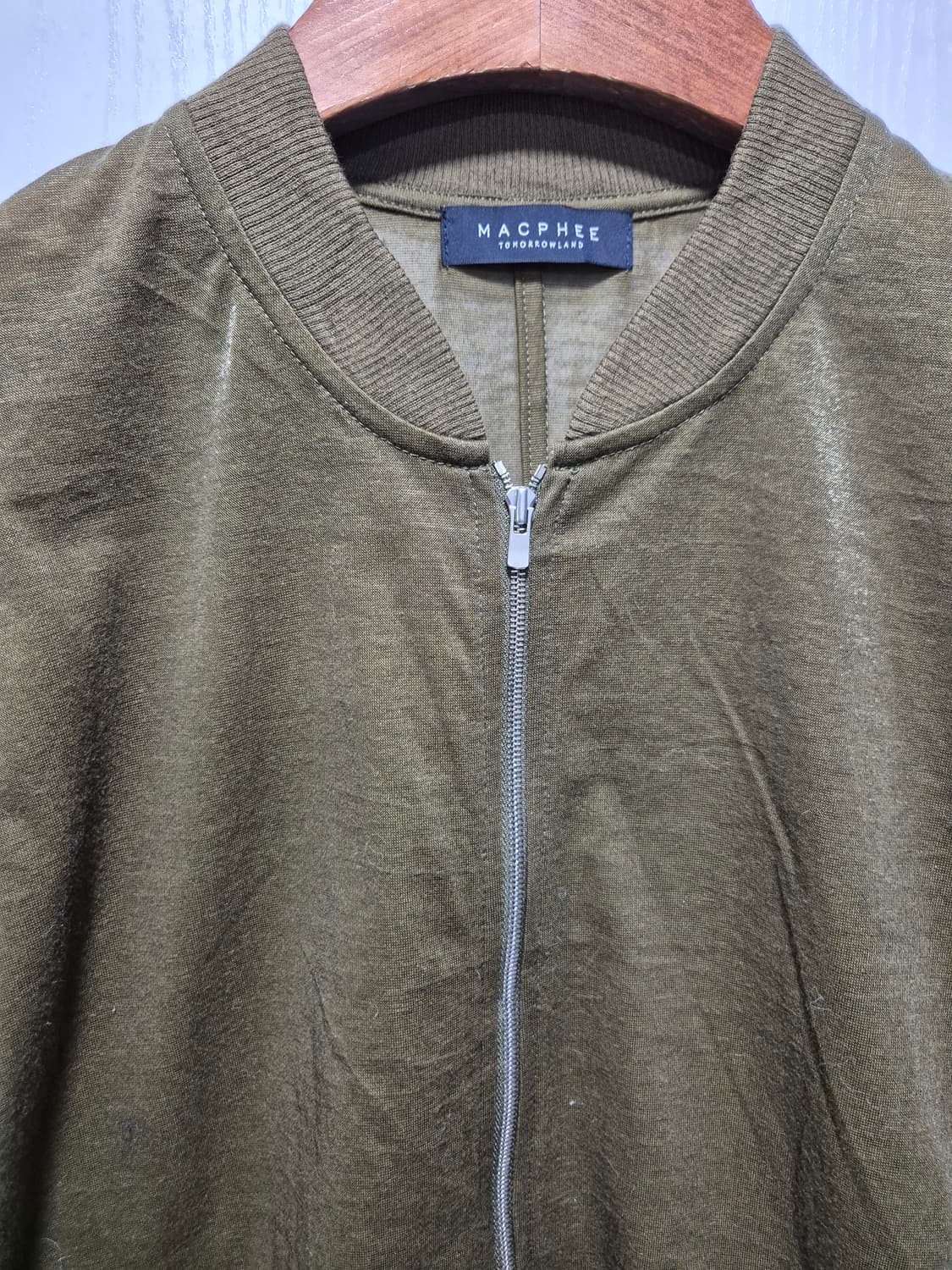 (세일)JPN VTG.MAGPRIE 메쉬 블루종 자켓 카키 상품이미지4