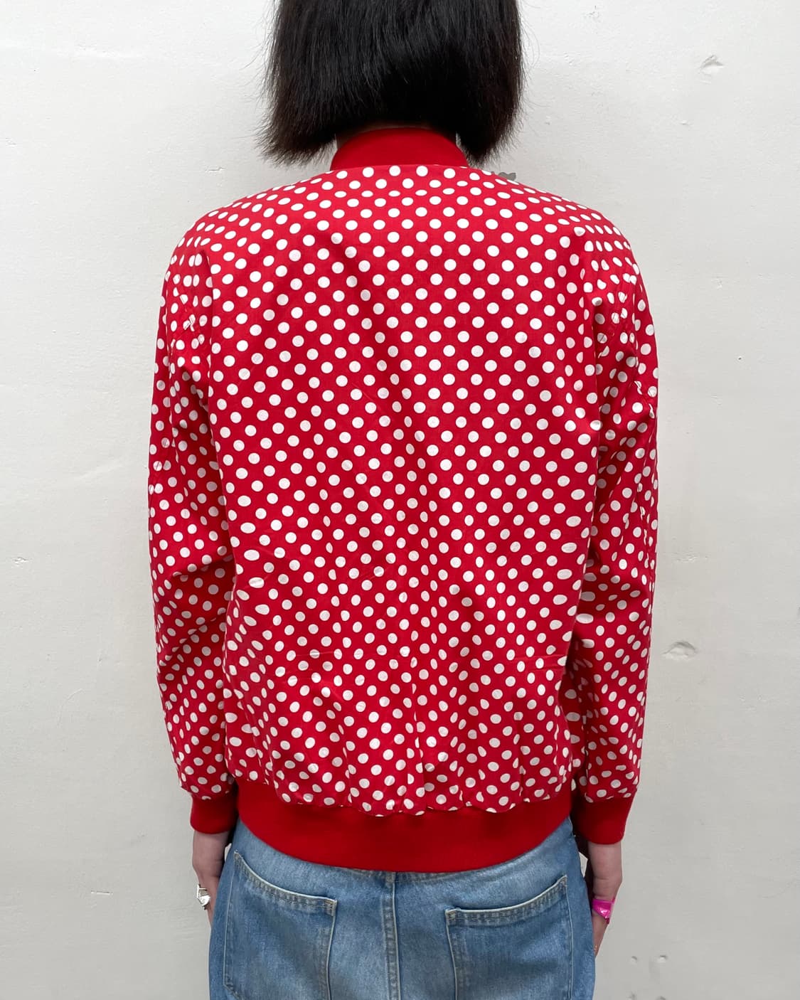 white dot red jumper 상품이미지2