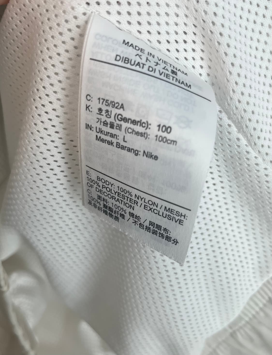 나이키 윈드러너 언라인드 아노락 바람막이 화이트 [L] 상품이미지6