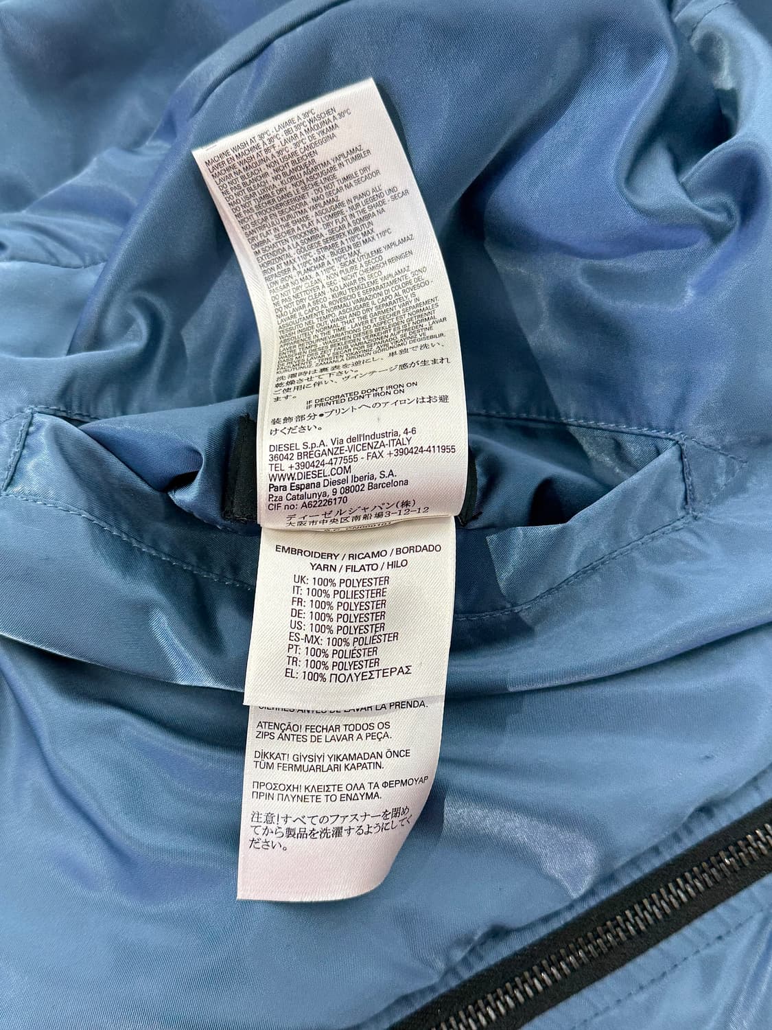 디젤 엠브로이드 스네이크 리버서블 봄버 자켓 상품이미지9