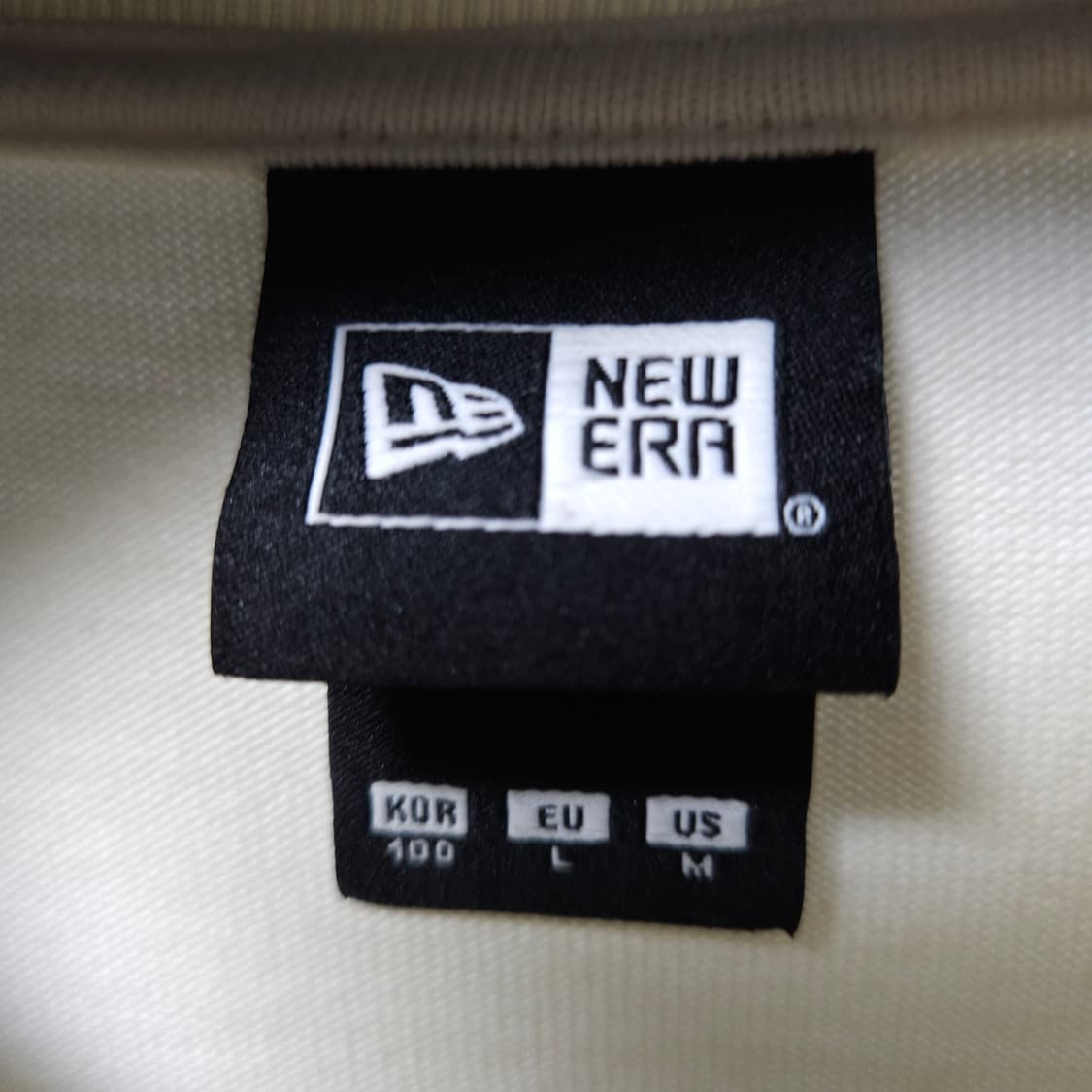 100 ) 뉴에라 LA 다저스 오버핏 반팔티 아이보리 상품이미지5