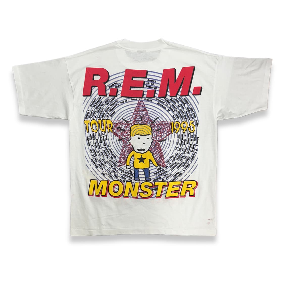 1995’ R.E.M. 몬스터 투어 Migraine Boy 티셔츠 XL 상품이미지1