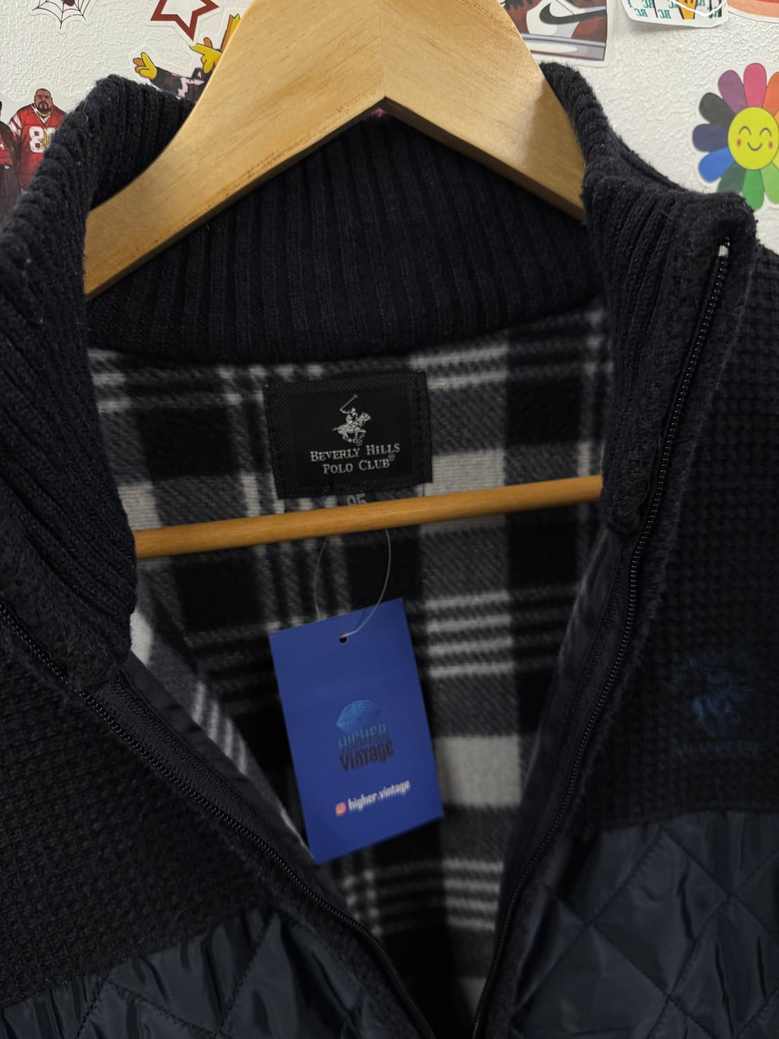 비버리힐스 폴로클럽 퀼팅 니트 M 상품이미지6