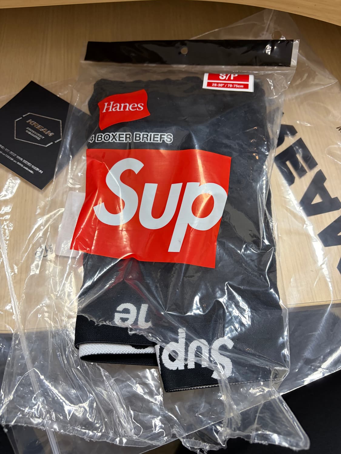 새상품) 슈프림x헤인즈 박서브리프 드로즈 s 상품이미지1