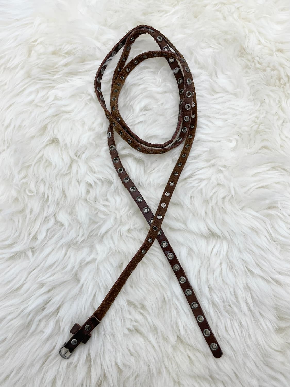 리얼레더 레이어드 펀칭 벨트 상품이미지1