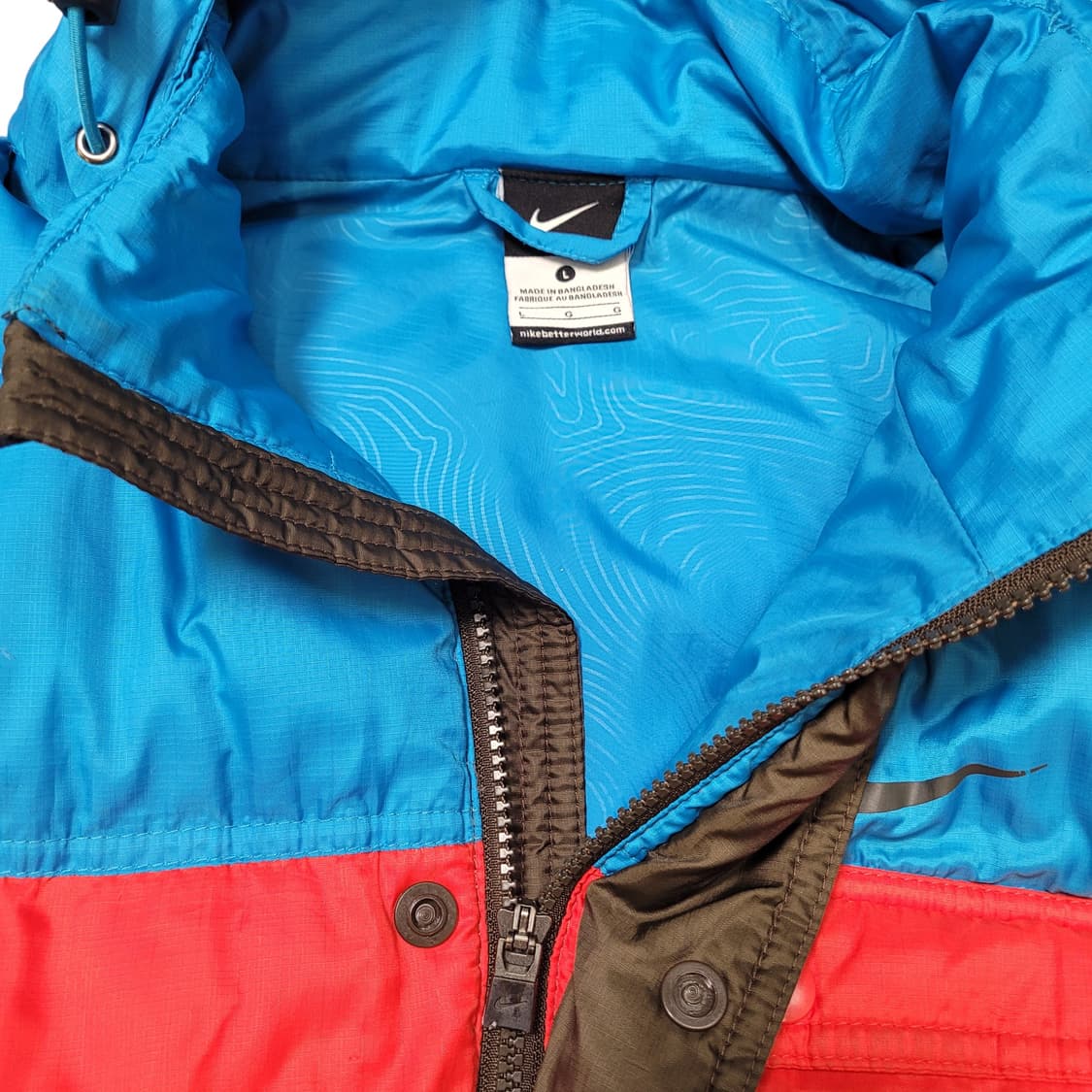 나이키 멀티컬러 배색 후드 패딩 상품이미지3