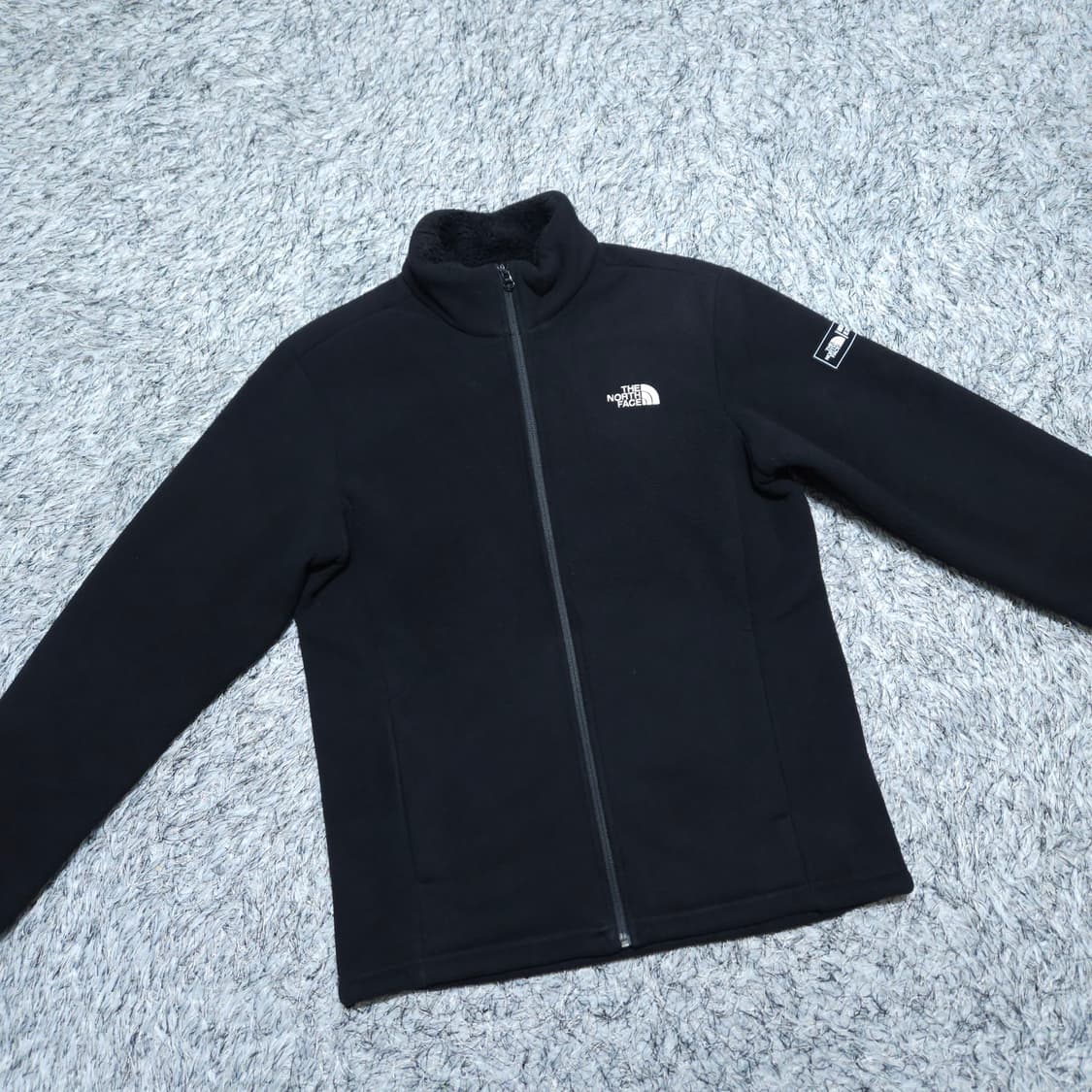노스페이스) M 남자 블랙 퍼리 플리스자켓 양털집업 / 왕눈이샵 상품이미지2