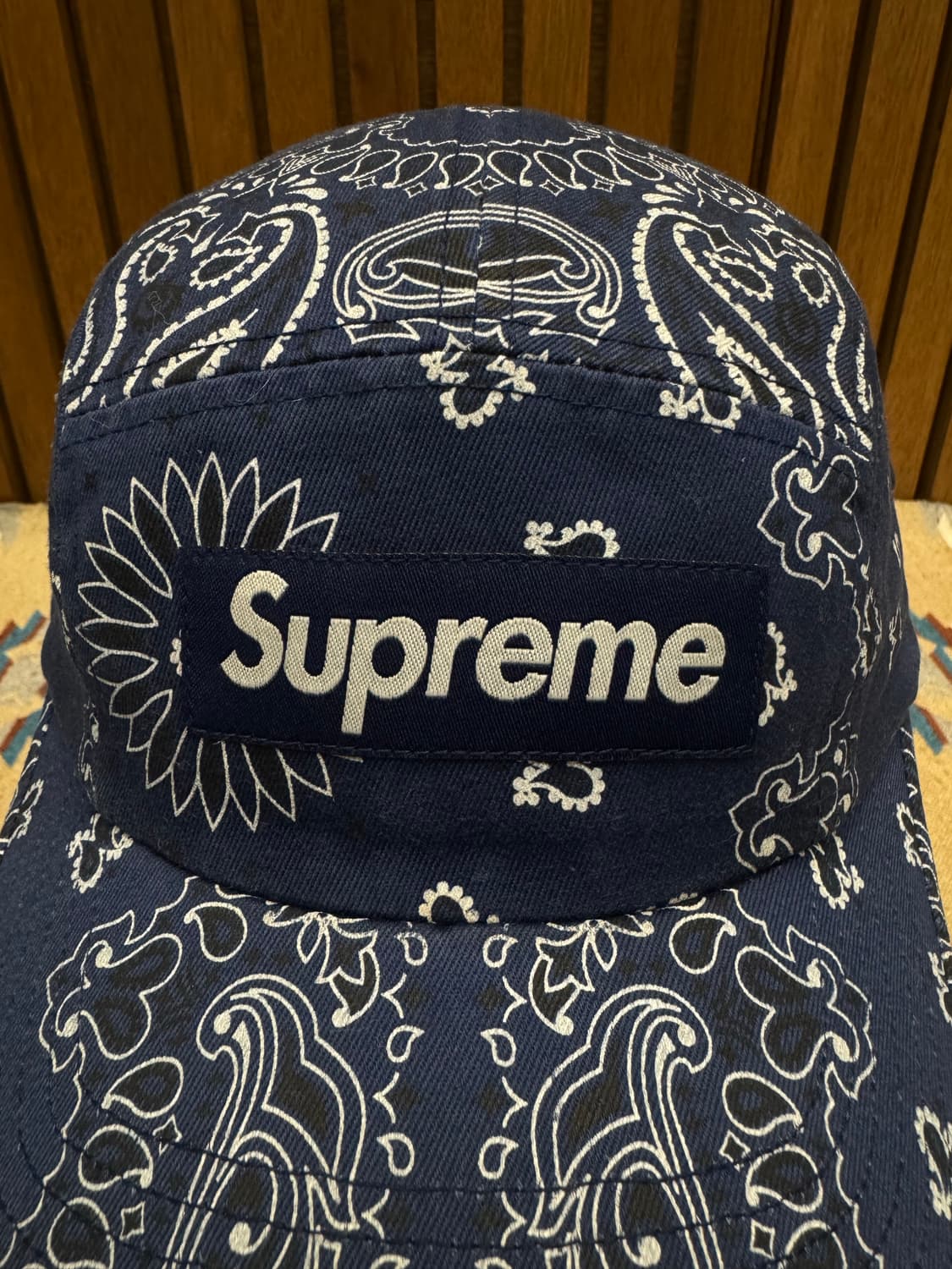 [OS] 슈프림 반다나 캠프캡 네이비 - 21SS 상품이미지5