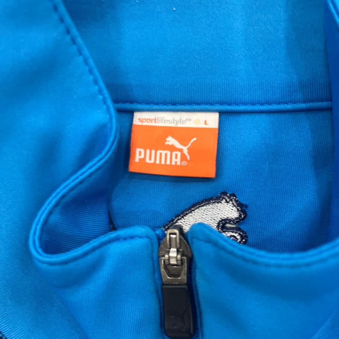 L 푸마 블루 트랙 자켓 상품이미지5