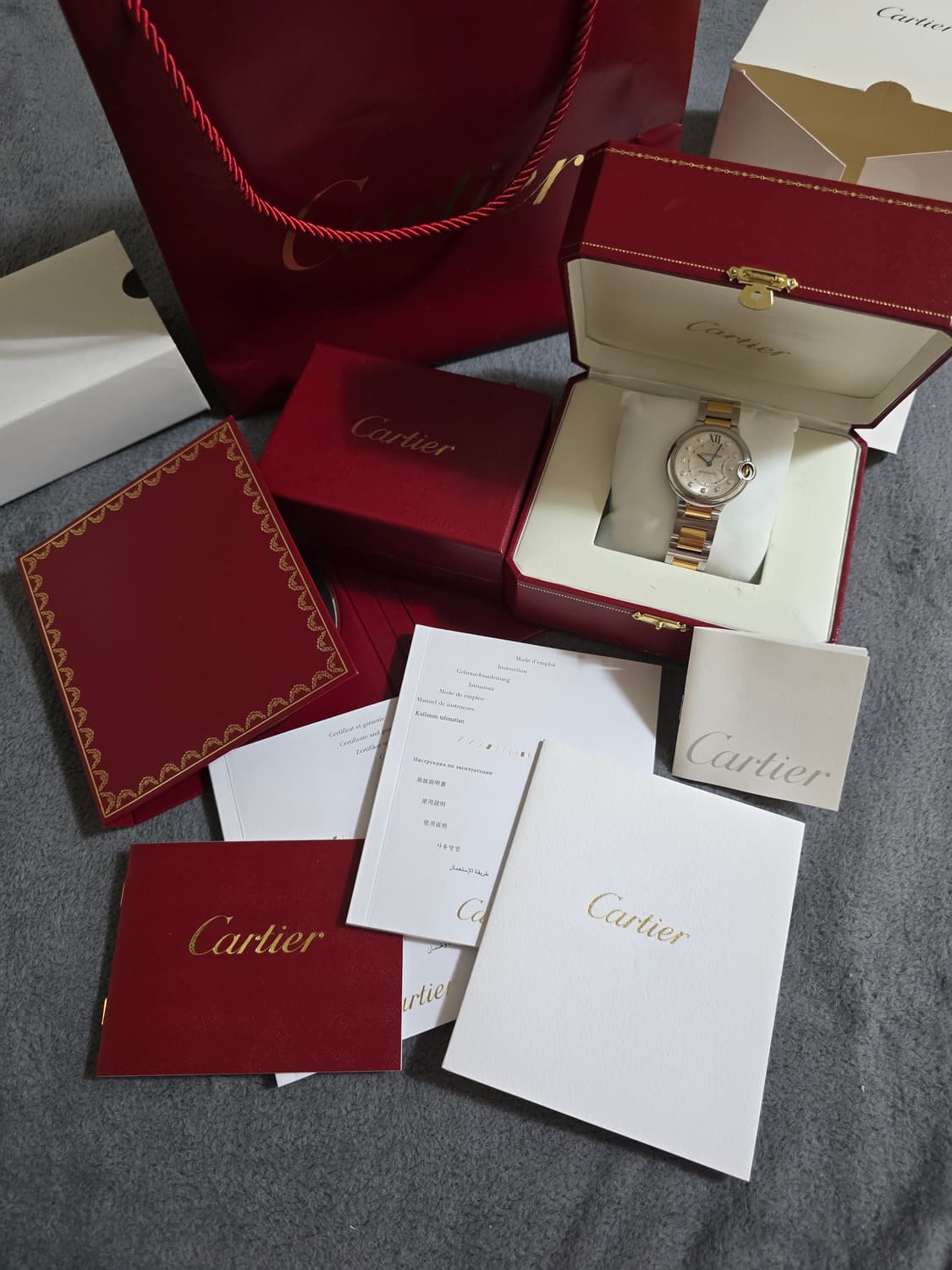 [급매] 까르띠에 발롱블루  핑크골드 콤비 / 다이아 11p / 상품이미지7