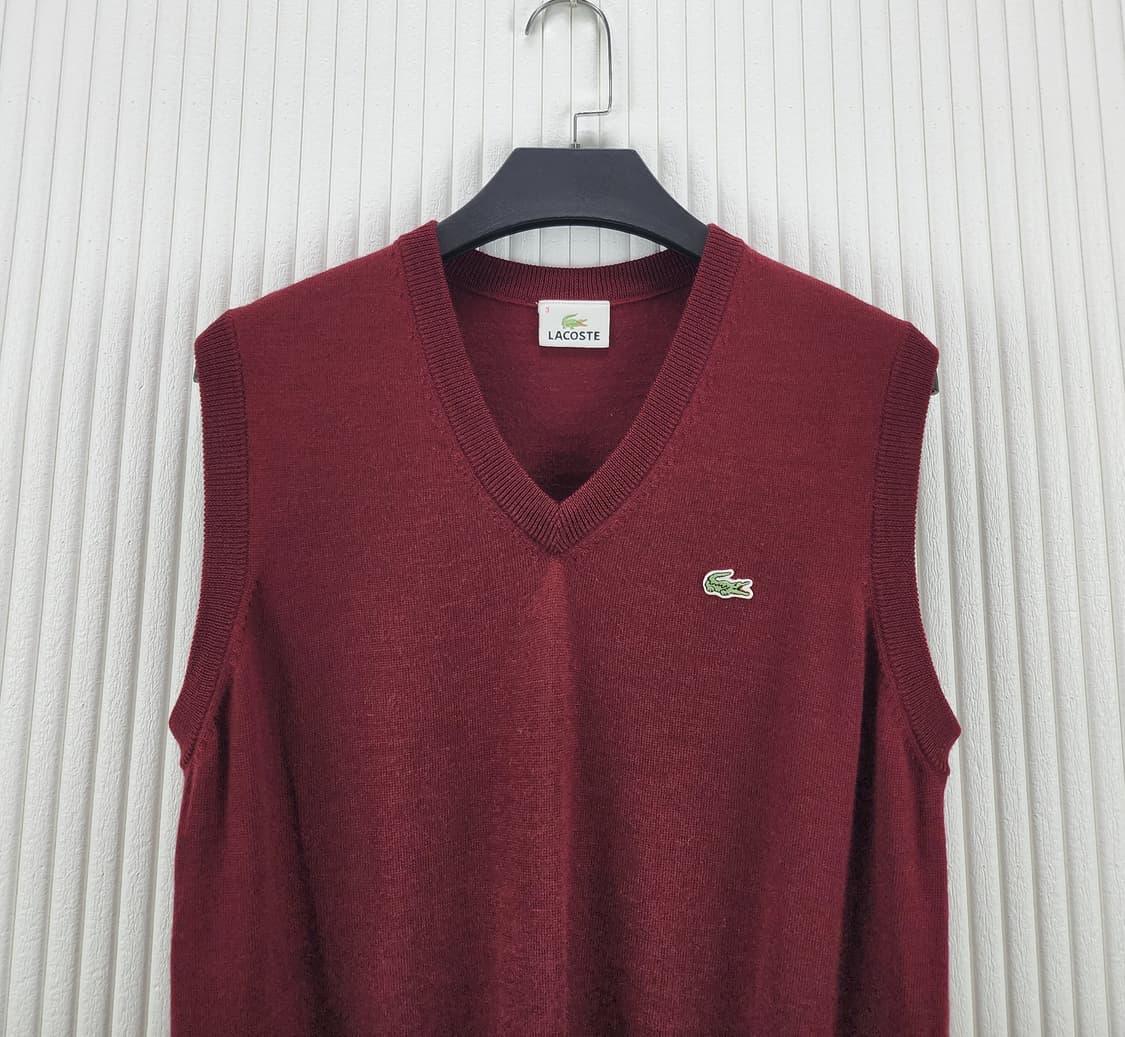 [95]라코스테  브이넥 니트 베스트 상품이미지4