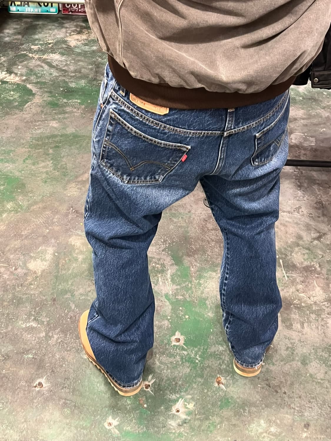 [36] 리바이스 517 부츠컷 빈티지 워싱 데님팬츠 중청 상품이미지2