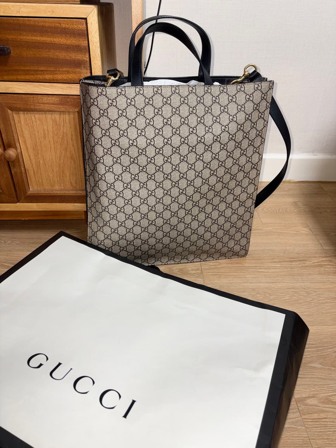 Gucci GG Supreme Kingsnake Tote Bag 상품이미지3