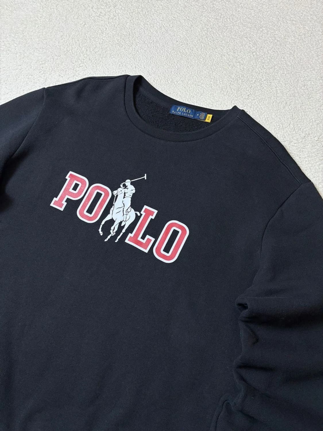 폴로 랄프로렌 피그먼트 레드 빅포니 프린팅 맨투맨 PN7658 상품이미지3