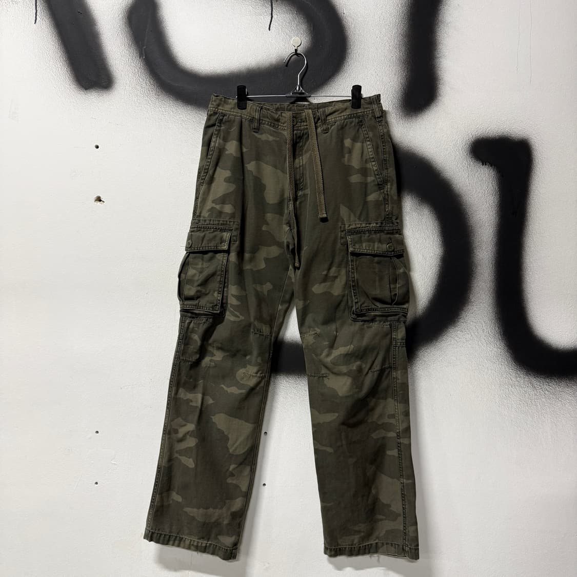 VTG 빈티지 우드랜드 풀 카모 와이드 카고 팬츠 상품이미지1