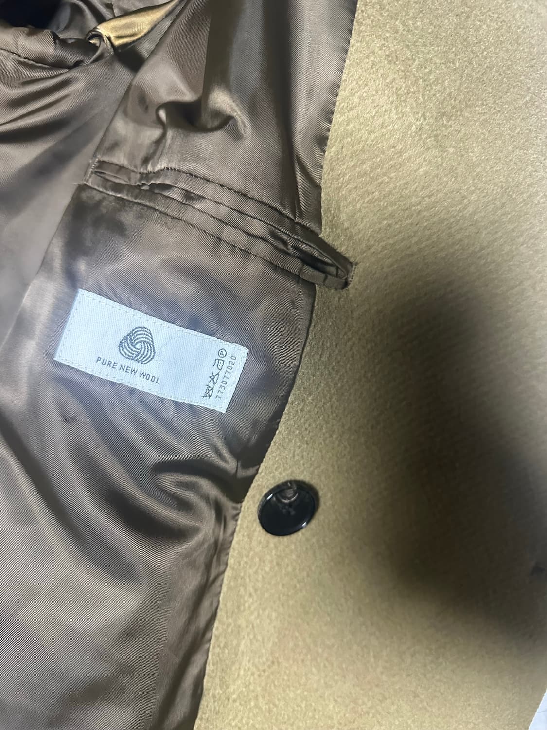 인사일런스 래글런 오버사이즈 코트 M 샌드브라운 상품이미지3