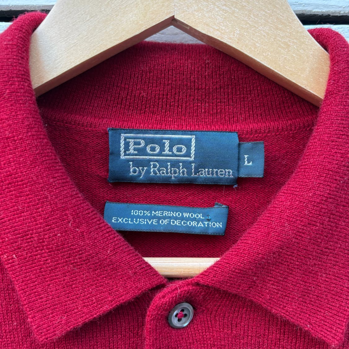 Polo 폴로 울 카라 니트 상품이미지4