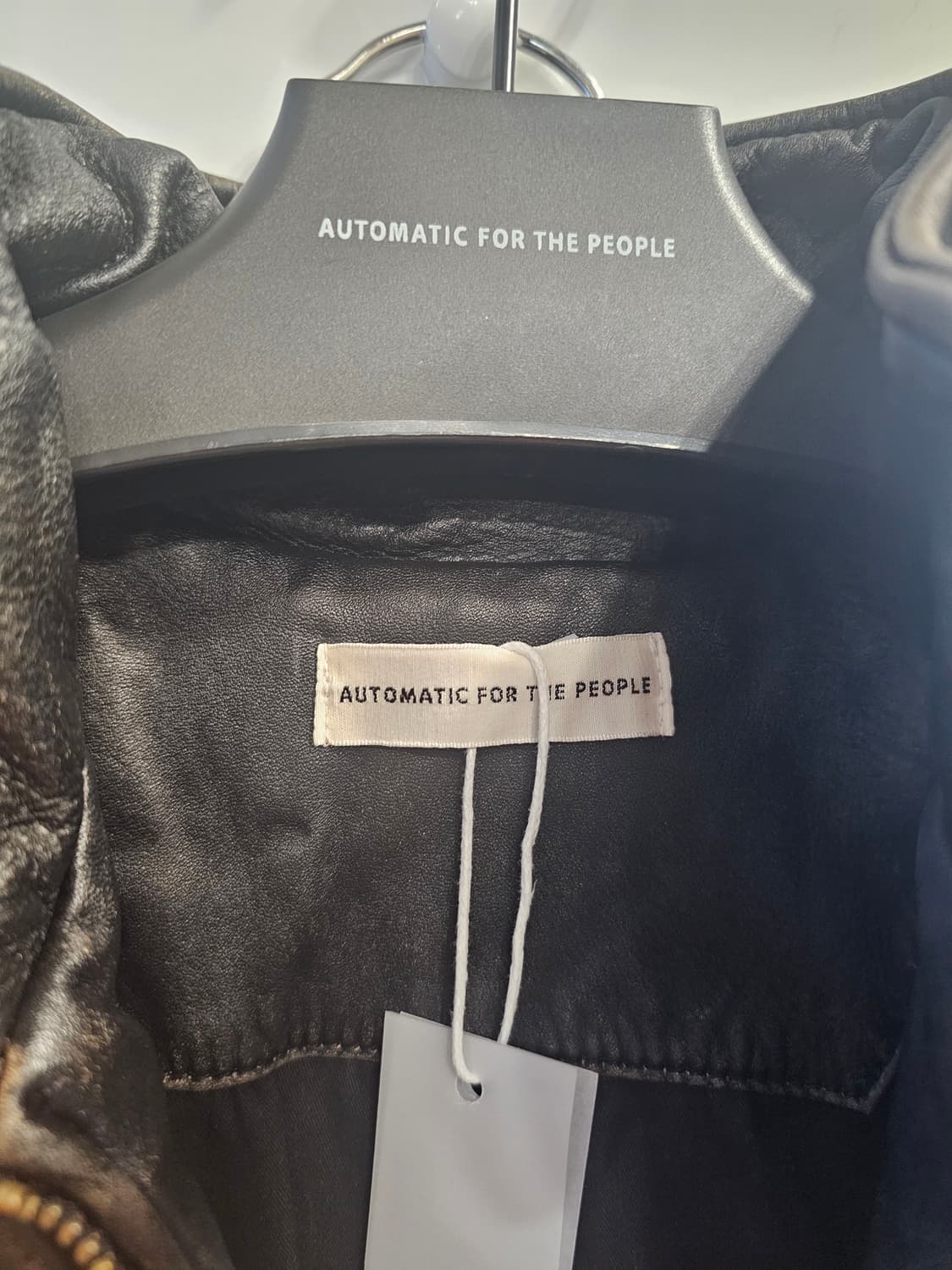 [3] 오토매틱포더피플 파이핑레더 자켓 MK2 PIPING LEATHER 상품이미지4