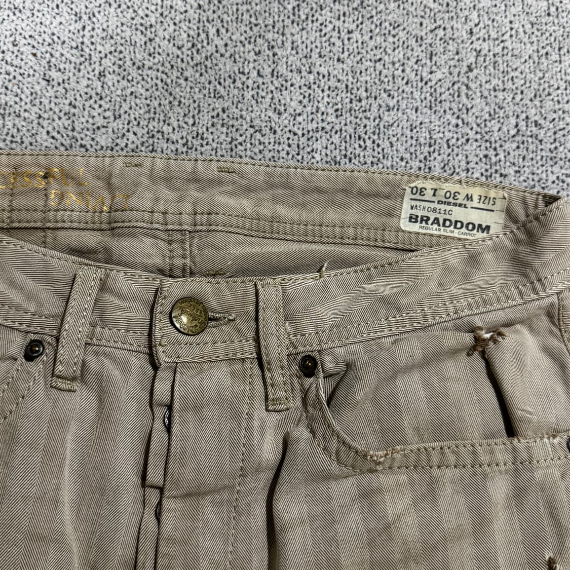 디젤 빈티지 BRADDOM 메탈 로고 팬츠 30 상품이미지6