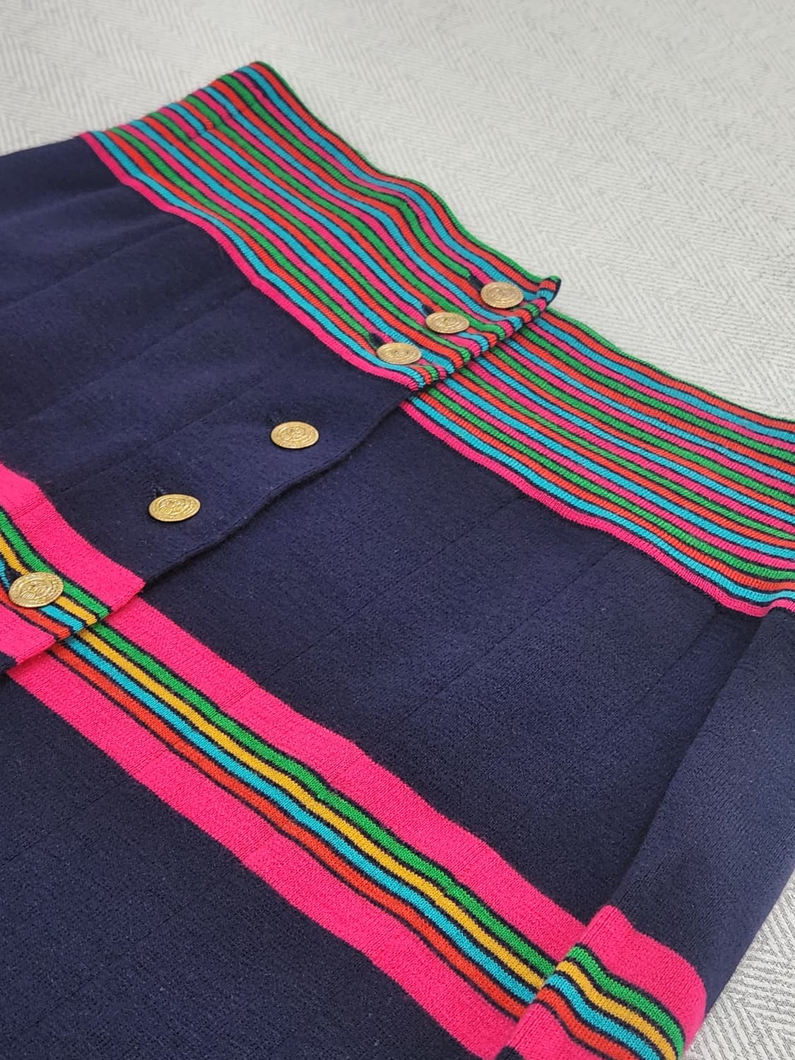 [77] JAPAN 빈티지 울 100% 플리츠 스커트 여성 77 상품이미지4