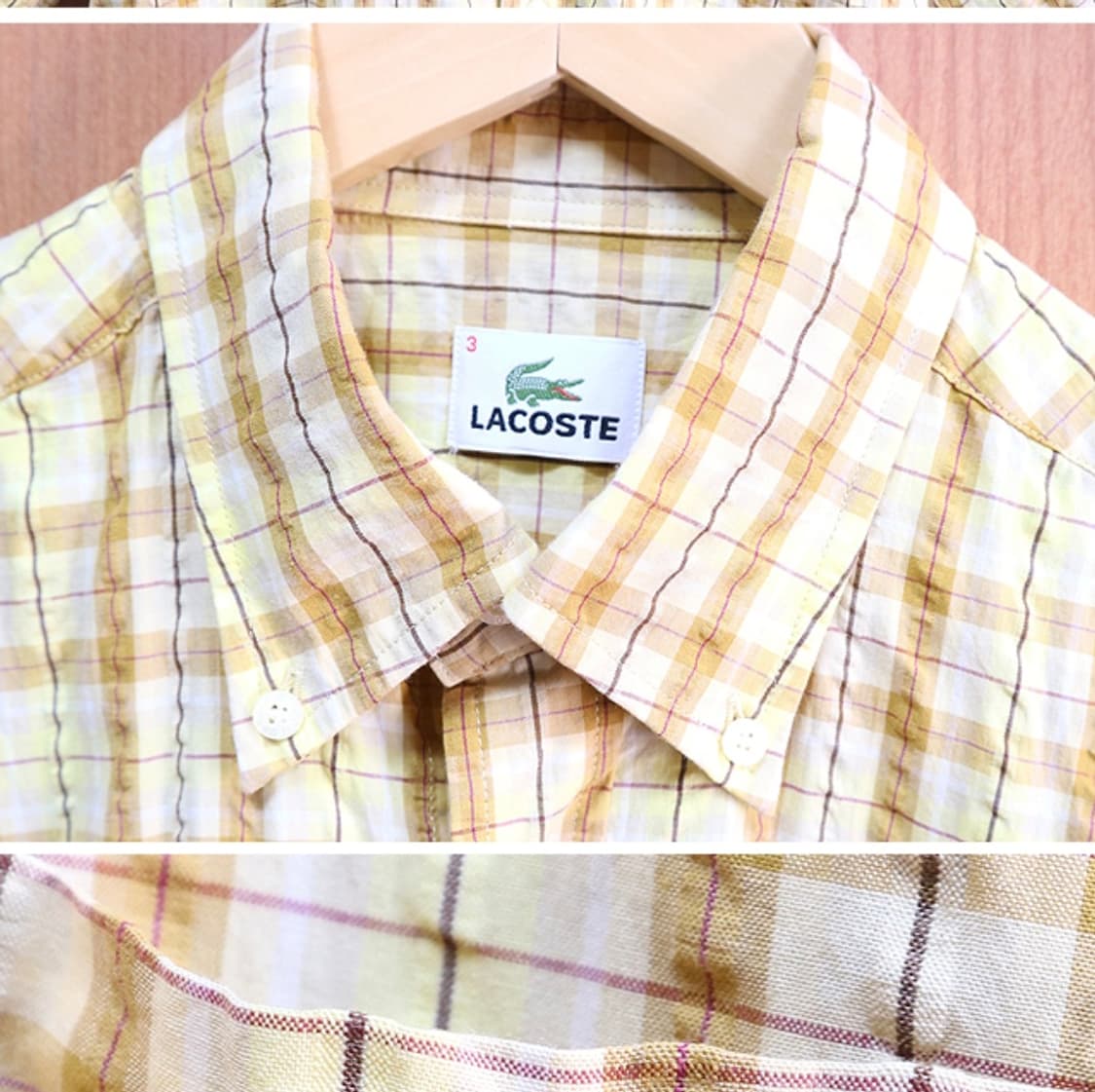  일본판 LACOSTE 라코스테 코튼100% 체크남방

굿 컨디션 상품이미지3