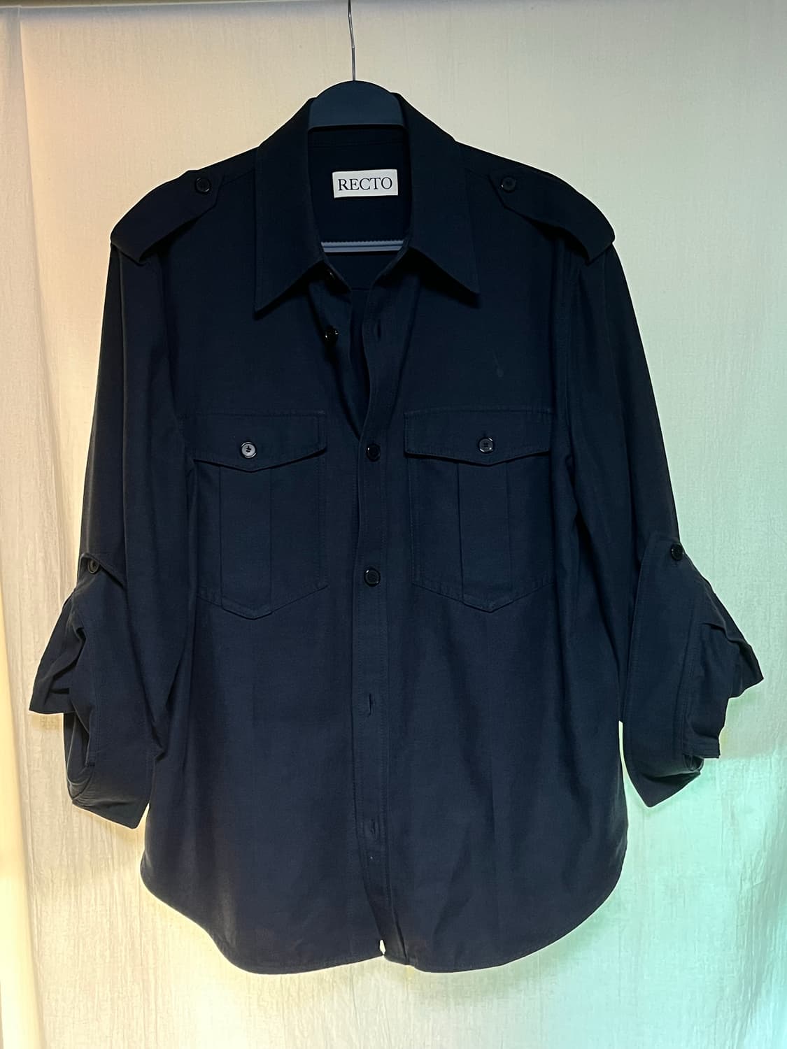 렉토 보헤미안 롤업 셔츠 M 상품이미지2