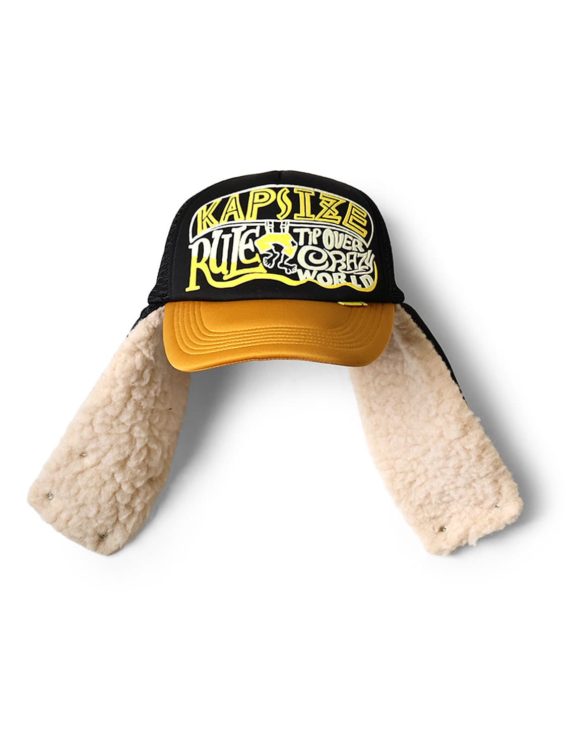 캐피탈 캡사이즈 룰 Pt 럼버 트럭 캡 블랙 골드 K2511XH549 상품이미지3