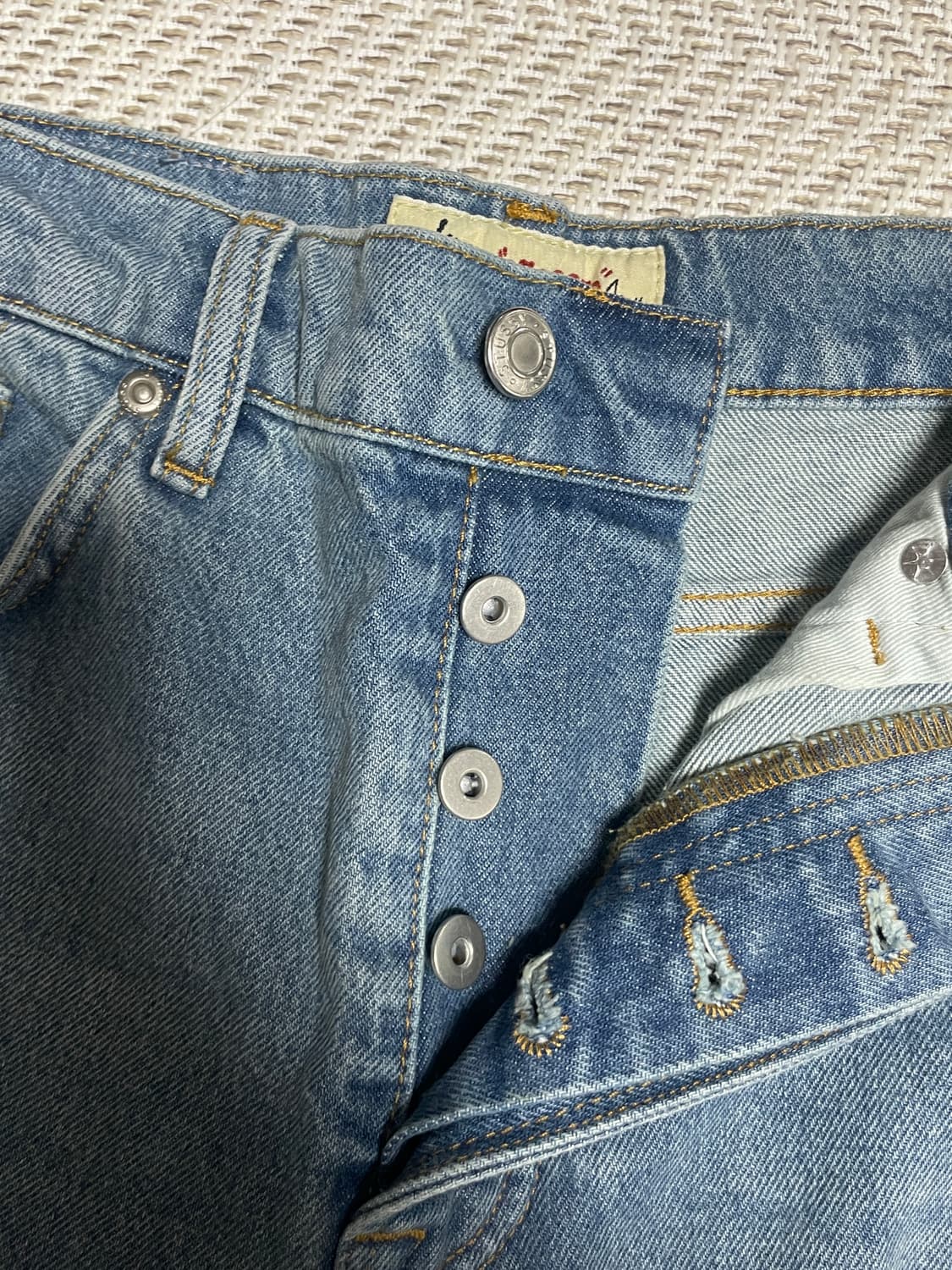 스투시 클래식 진 워시드 블루 상품이미지5