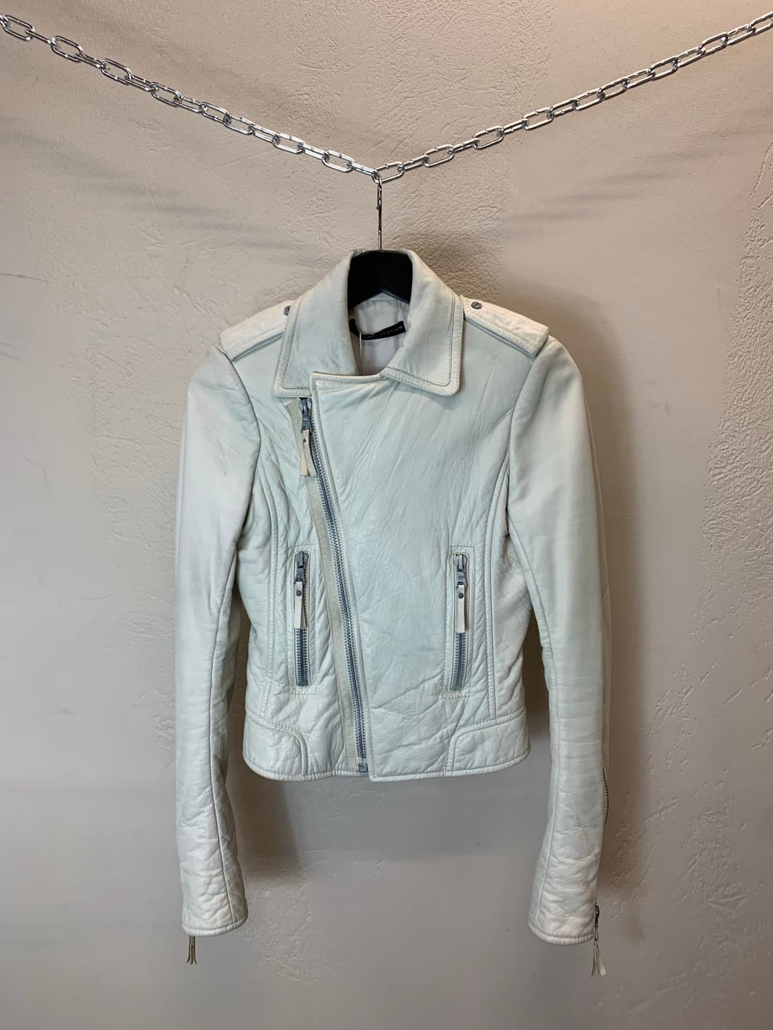 발렌시아가 레더 여성 라이더자켓 상품이미지1