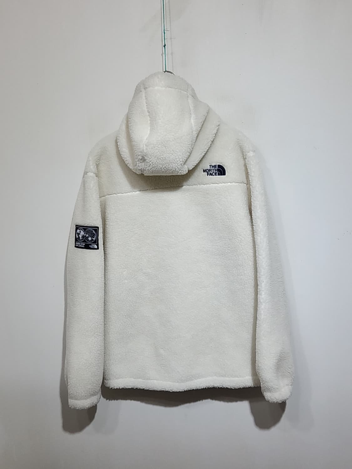 (L) 노스페이스 후리스 점퍼 화이트 뽀글이 플리스 후드자켓  상품이미지7