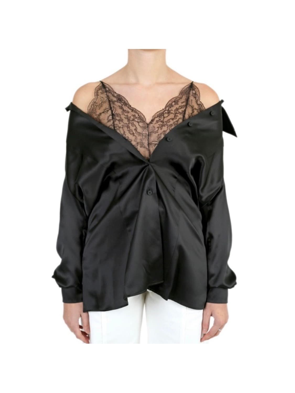 메종마르지엘라 lace shoulder blouse (정가138만) 상품이미지1