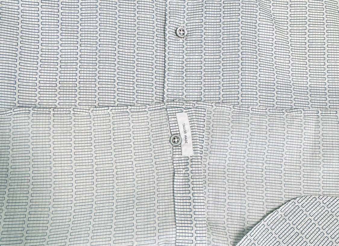 JILSANDER 질샌더 기하학 패턴 에메랄드 반팔 셔츠 42 상품이미지6