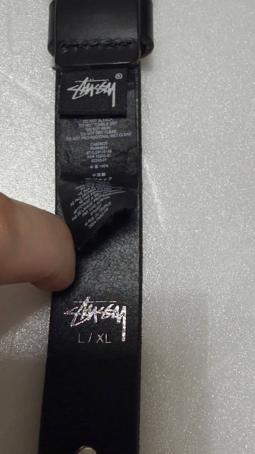스투시 SS 링크 스터드 벨트 블랙 L-XL 상품이미지3