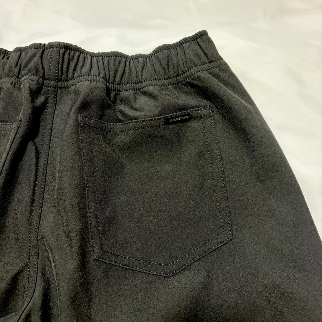 세컨모놀로그 플레어핏 핀턱 웜 밴딩 팬츠  상품이미지5