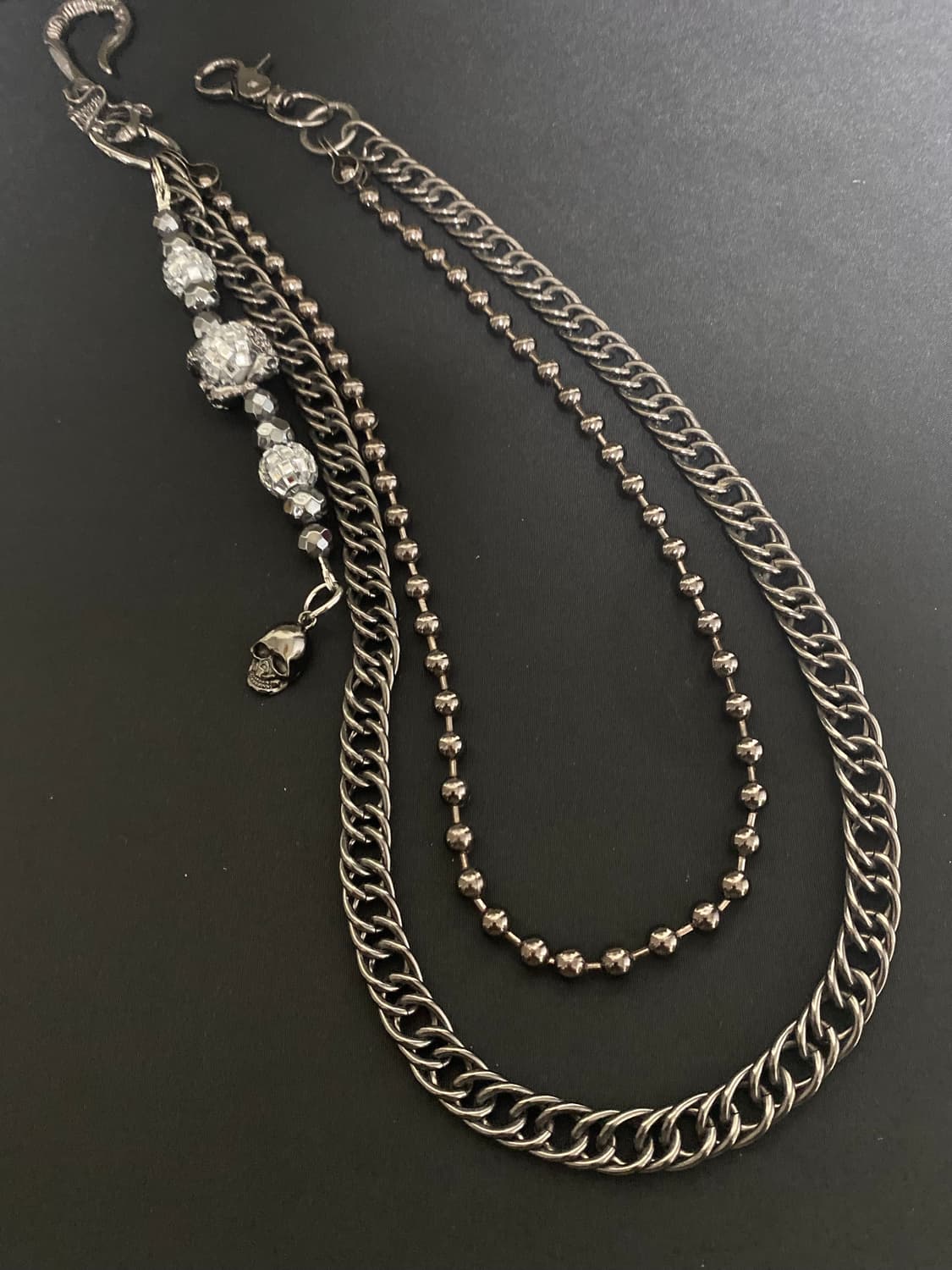 펑크 블럑  팬츠 체인 상품이미지4