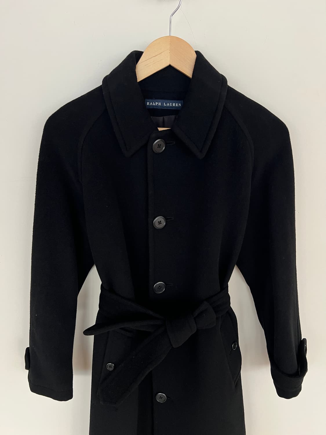 랄프로렌 블랙 캐시미어 블렌드 발마칸 코트 상품이미지6