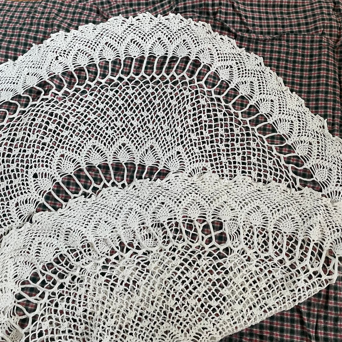 빈티지 크로쉐 뜨개 원형매트 상품이미지3