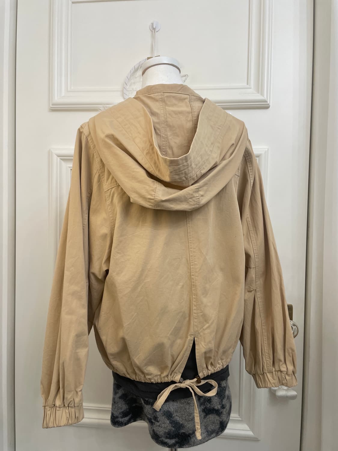 beige cotton back bow jacket(size-F) 상품이미지5