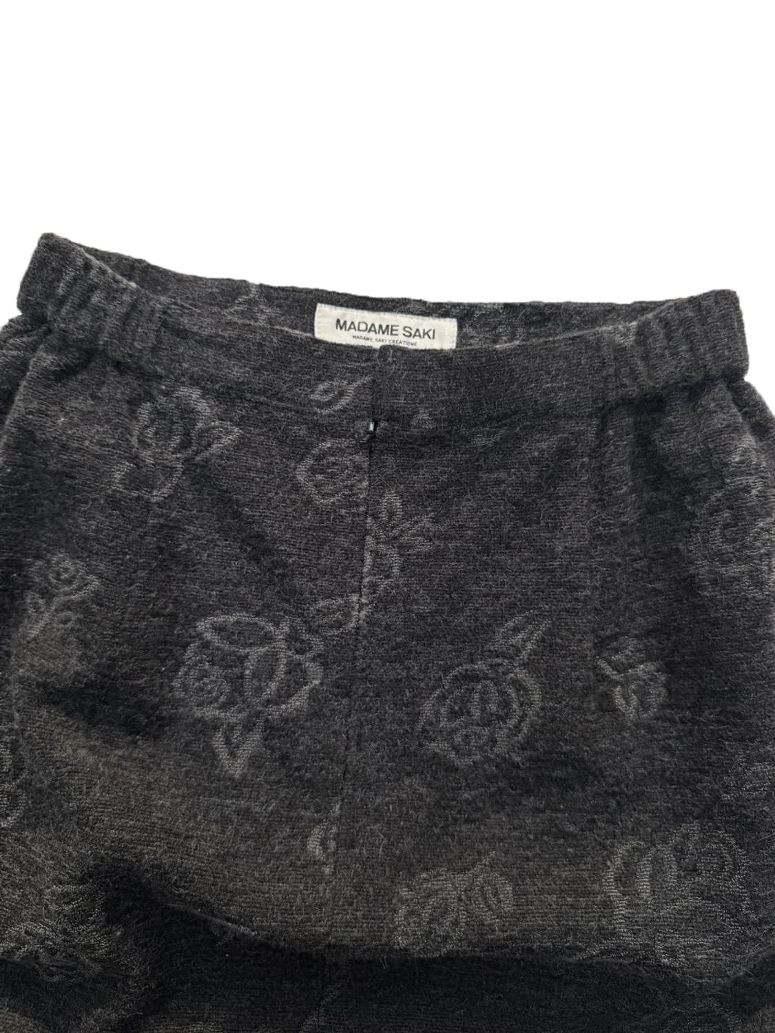 빈티지 블랙 로즈 롱 스커트 상품이미지5