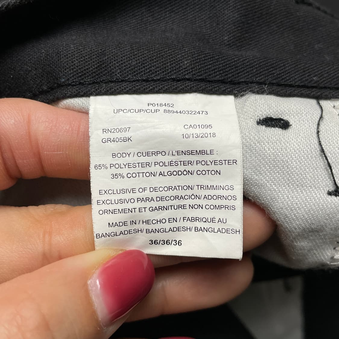 DICKIES 디키즈 빈티지 블랙 워크 하프팬츠 A01113 상품이미지9