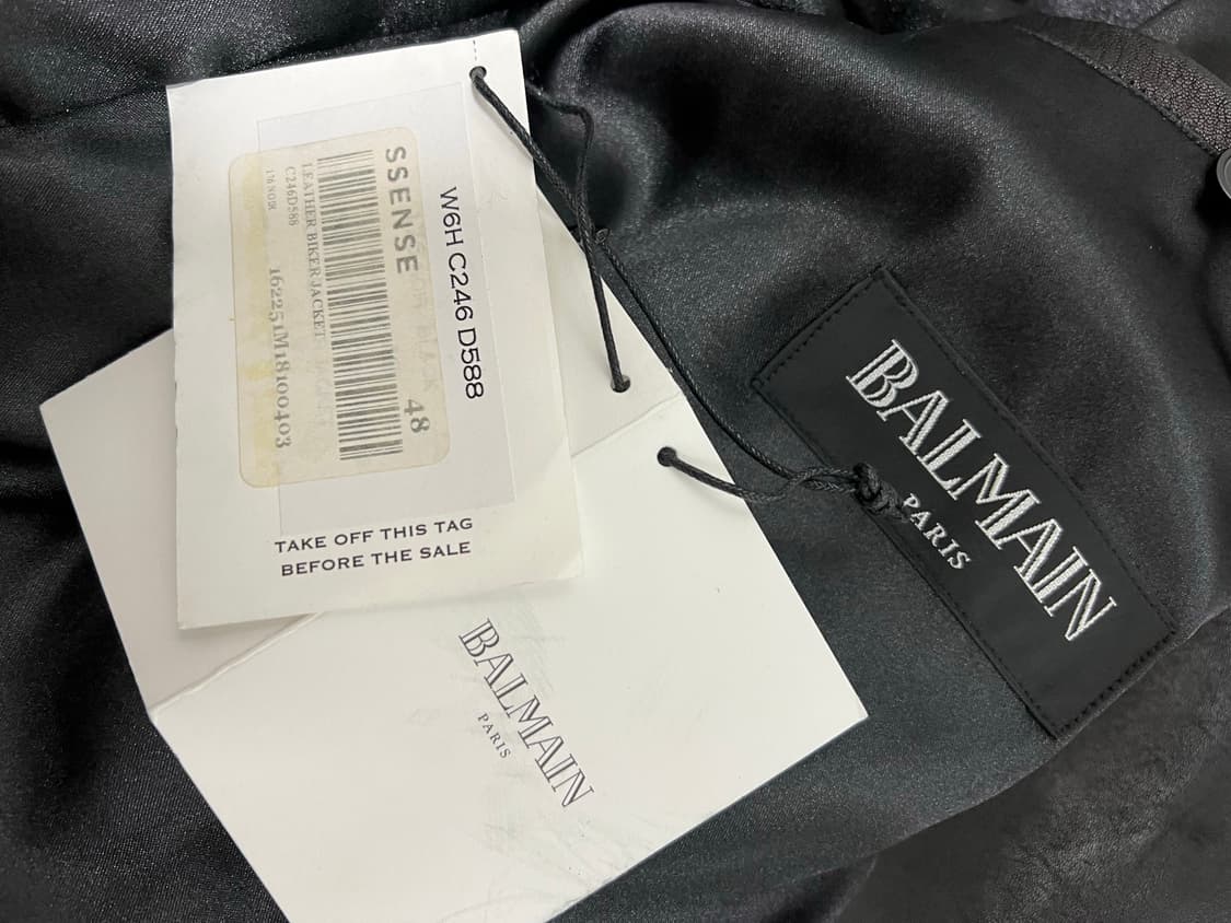 Balmain 레더 자켓 IT 48 상품이미지8