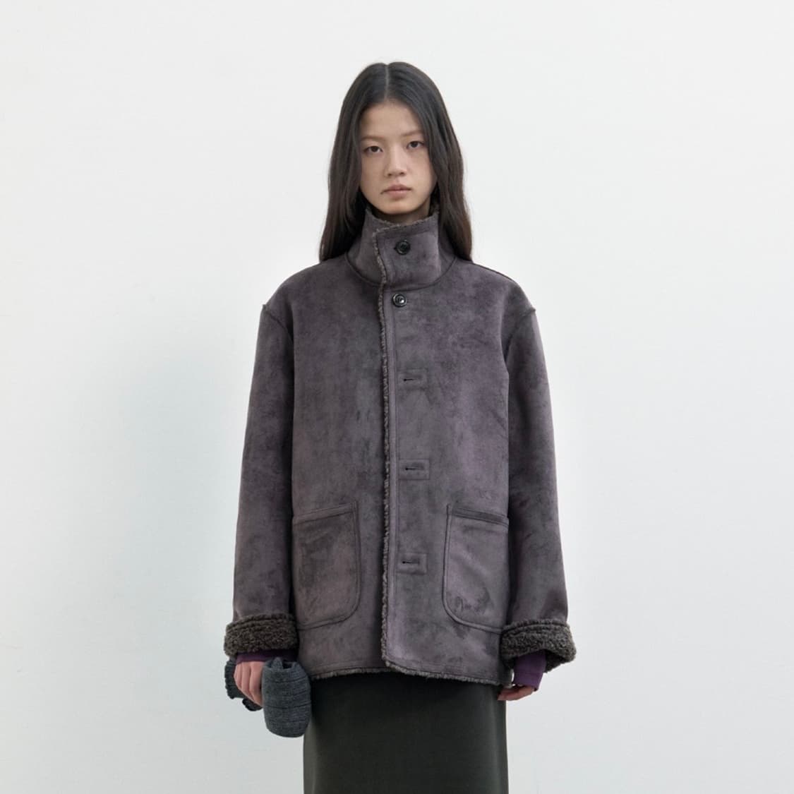 POSER 포저 리버시블 시어링 무스탕 상품이미지1