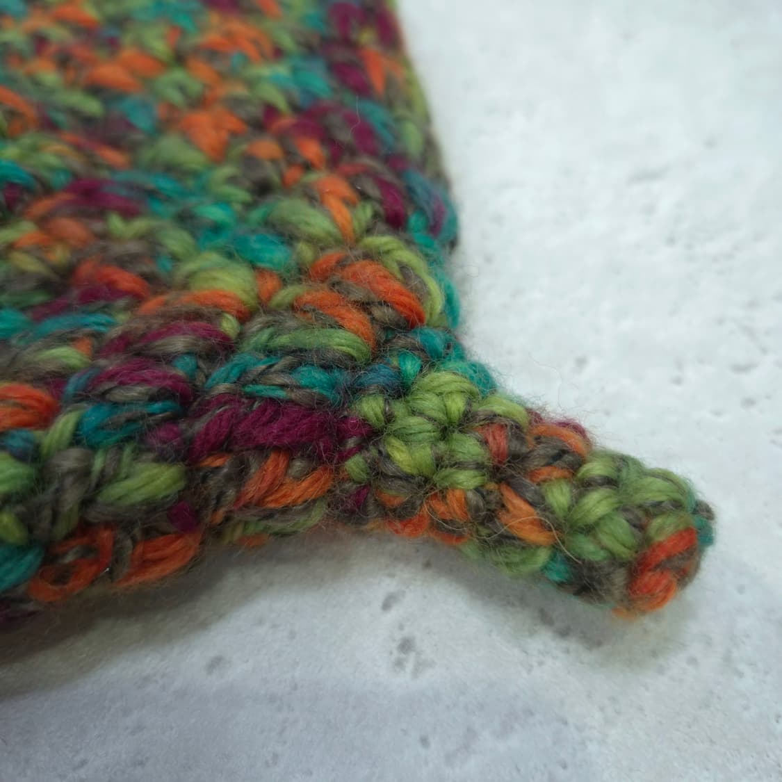 핸드메이드 뜨개 멀티컬러 요정모자 비니 상품이미지4