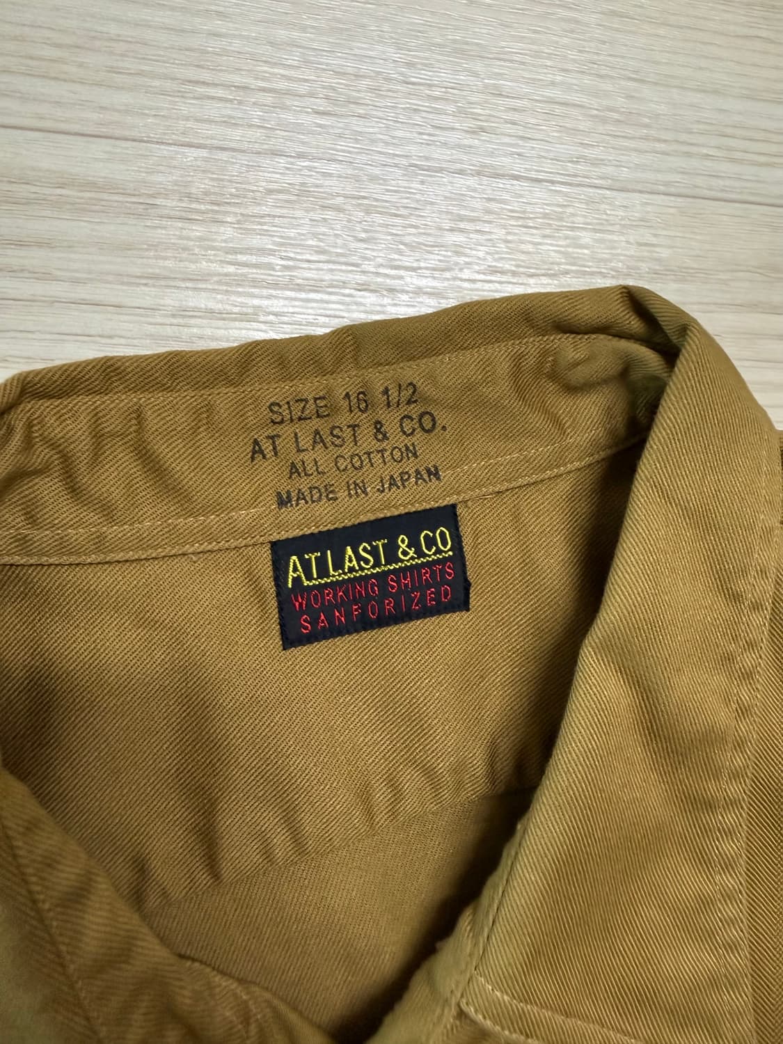 타임원클로딩 at last&co 셔츠 16 1/2 상품이미지2