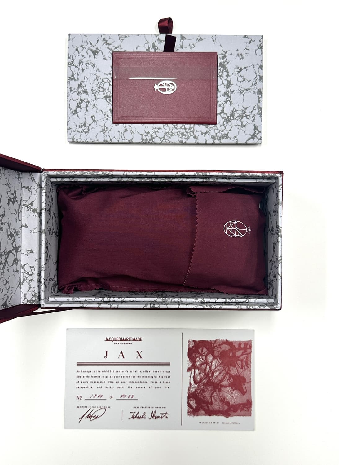 자크마리마지 Jax 블랙 뿔테 안경(풀박스, 민트급/초레어) 상품이미지8