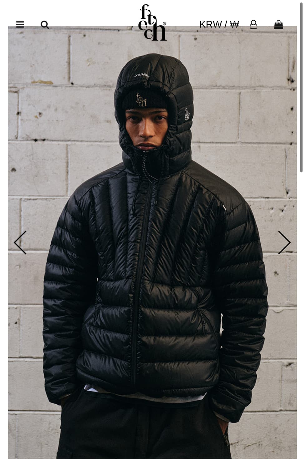 fetch 경량패딩 XL 상품이미지2